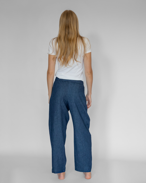 The Elsewhere Pant - Indigo Chambray